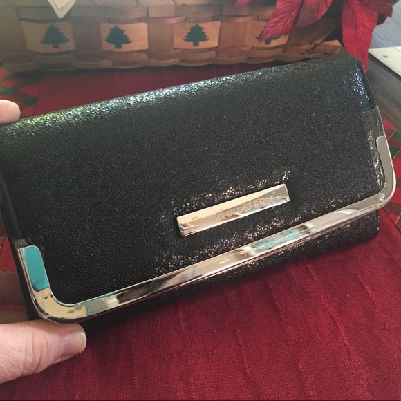 NWOT RFID Wallet Black Glitter - Picture 2 of 7